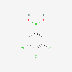 Chemical structure of 3,4,5-Trichlorobenzeneboronic Acid (contains varying amounts of Anhydride)