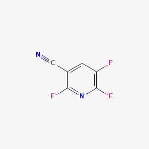 Chemical structure of 2,5,6-Trifluoronicotinonitrile