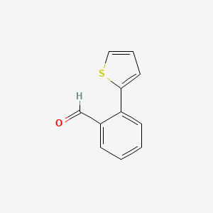 Chemical structure of 2-(Thiophen-2-yl)benzaldehyde