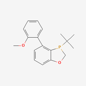 Chemical structure of 3-(tert-Butyl)-4-(2-methoxyphenyl)-2,3-dihydrobenzo[d][1,3]oxaphosphole