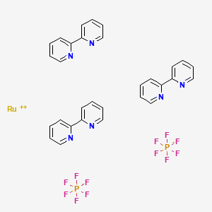 Chemical structure of Tris(2,2''-bipyridine)ruthenium(II) hexafluorophosphate