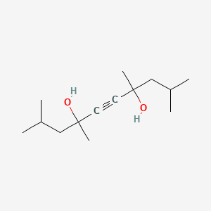 Chemical structure of 2,4,7,9-Tetramethyl-5-decyne-4,7-diol