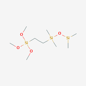 Chemical structure of 1,1,3,3-Tetramethyl-1-[2'-(Trimethoxysilyl)Ethyl]-Disiloxane