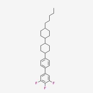Chemical structure of trans,trans-3,4,5-Trifluoro-4'-(4'-pentylbicyclohexyl-4-yl)biphenyl
