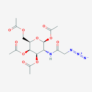 Chemical structure of 1,3,4,6-Tetra-O-acetyl-2-[(azidoacetyl)amino]-2-deoxy-β-D-galactopyranose