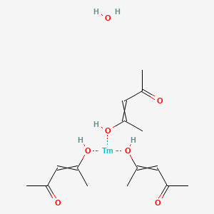 Chemical structure of Thulium(III) 2,4-pentanedionate