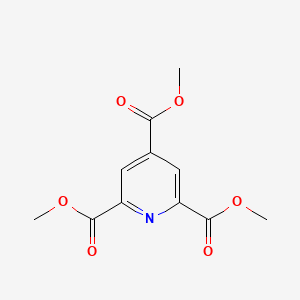 Chemical structure of Trimethyl pyridine-2,4,6-tricarboxylate