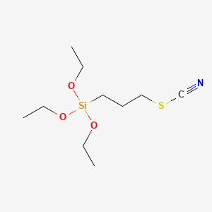 Chemical structure of Triethoxy(3-thiocyanatopropyl)silane