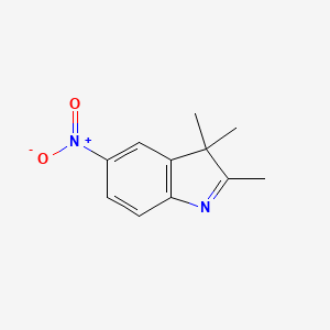 Chemical structure of 2,3,3-Trimethyl-5-nitro-3H-indole