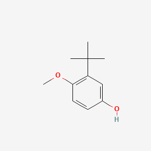 Chemical structure of 2-tert-Butyl-4-hydroxyanisole