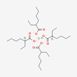 Chemical structure of Titanium(IV) 2-ethylhexanoate