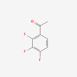 Chemical structure of 2′,3′,4′-Trifluoroacetophenone