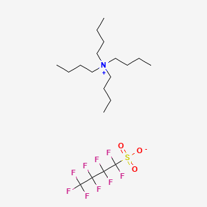 Chemical structure of Tetrabutylammonium nonafluorobutanesulfonate