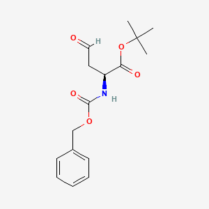 Chemical structure of t-Butyl (2S)-2-[(Benzyloxycarbonylamino)]-4-oxo-butyrate