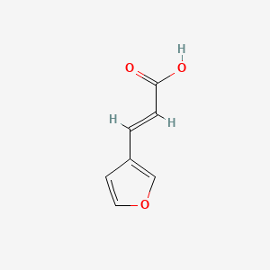 Chemical structure of trans-3-Furanacrylic acid
