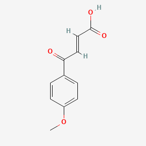 Chemical structure of trans-3-(4-Methoxybenzoyl)acrylic acid