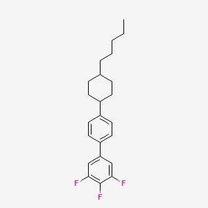 Chemical structure of 4′-(trans-4-Pentylcyclohexyl)-3,4,5-trifluoro-biphenyl