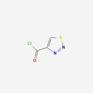 Chemical structure of [1,2,3]Thiadiazole-4-carbonyl chloride