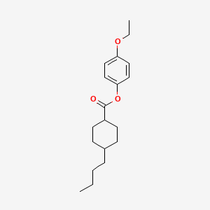 Chemical structure of trans-4-Ethoxy-phenyl 4-butylcyclohexanecarboxylate