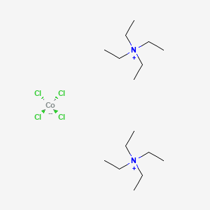 Chemical structure of Tetraethylammonium tetrachlorocobaltate(II)
