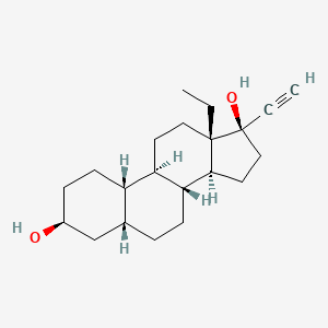 Chemical structure of 3β,5β-Tetrahydro Norgestrel