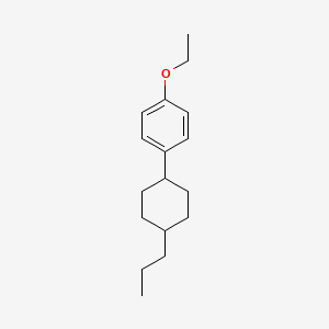 Chemical structure of 4-(trans-4-Propylcyclohexyl)-1-ethoxy-benzene