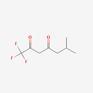 Chemical structure of 1,1,1-Trifluoro-6-methylheptane-2,4-dione