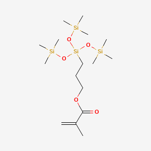 Chemical structure of 3-[Tris(trimethylsiloxy)silyl]propyl methacrylate