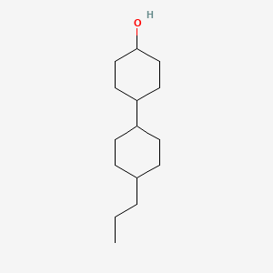 Chemical structure of trans-4-(trans-4-Propylcyclohexyl)cyclohexanol