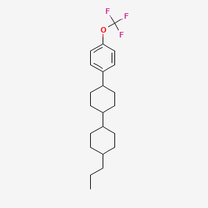 Chemical structure of trans,trans-4'-Propyl-4-(4-trifluoromethoxyphenyl)bicyclohexyl