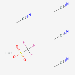 Chemical structure of Tetrakis(acetonitrile)copper(I) Trifluoromethanesulfonate