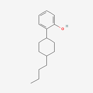 Chemical structure of 4-(trans-4-Butylcyclohexyl)phenol