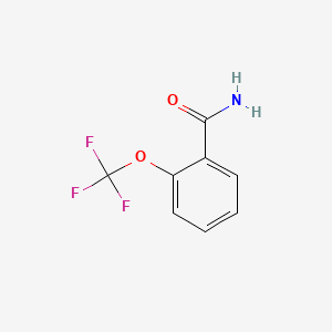 Chemical structure of 2-(trifluoromethoxy)benzamide