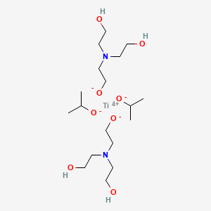 Chemical structure of Titanium bis(triethanolamine)diisopropoxide