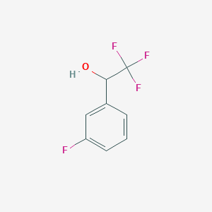 Chemical structure of 2,2,2-Trifluoro-1-(3-fluorophenyl)ethanol