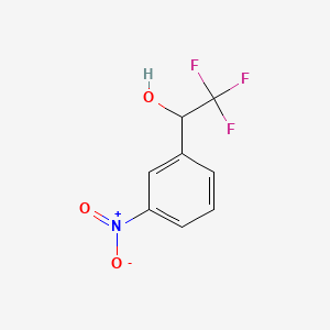 Chemical structure of 2,2,2-Trifluoro-1-(3-Nitrophenyl)-Ethanol
