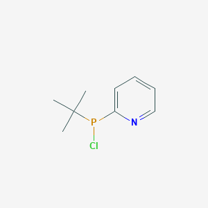 Chemical structure of 2-(tert-butylchlorophosphanyl)pyridine