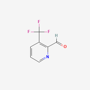 Chemical structure of 3-(Trifluoromethyl)picolinaldehyde