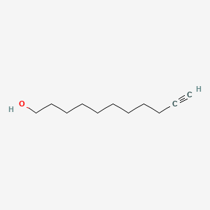Chemical structure of 10-Undecyn-1-ol