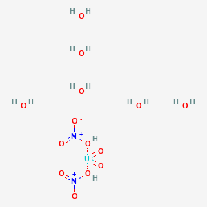 Chemical structure of Uranyl Nitrate Hexahydrate