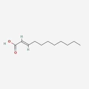 Chemical structure of 2-Undecenoic Acid