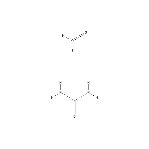 Chemical structure of Urea formaldehyde