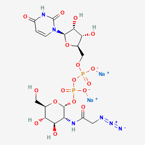 Chemical structure of UDP-GlcNAz·2Na