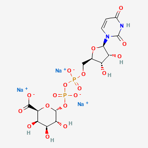 Chemical structure of UDP-GalA·3Na