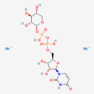 Chemical structure of Uridine 5′-diphosphoxylose sodium salt