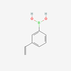 Chemical structure of 3-Vinylphenylboronic acid