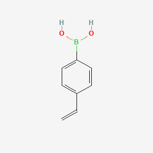 Chemical structure of 4-Vinylphenylboronic acid