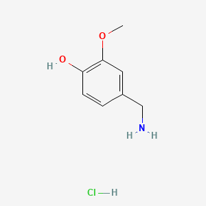 Chemical structure of Vanillylamine hydrochloride