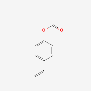 Chemical structure of 4-Acetoxystyrene