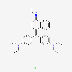 Chemical structure of Basic Blue 7